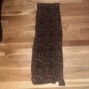 Leopard Print Maxi Skirt